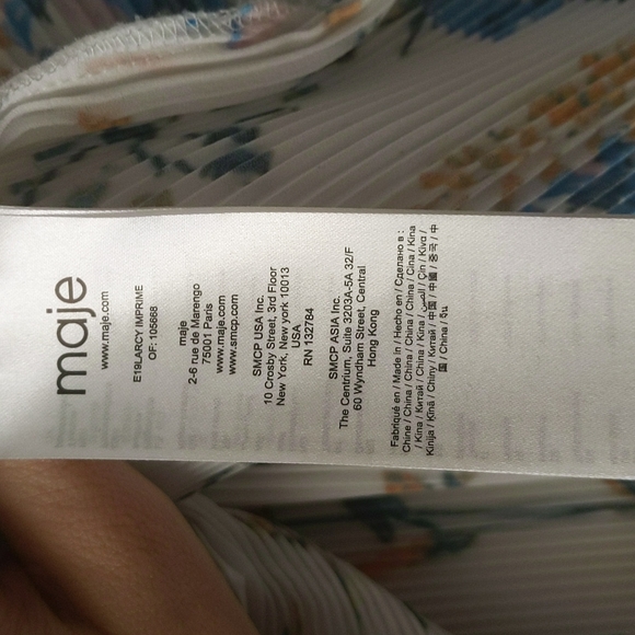 Maje pleated jewel top - Size 2FR - Picture 8 of 8